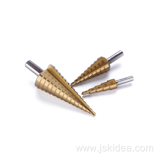 Metric titanium HSS Straight Flute Step Drill Bit